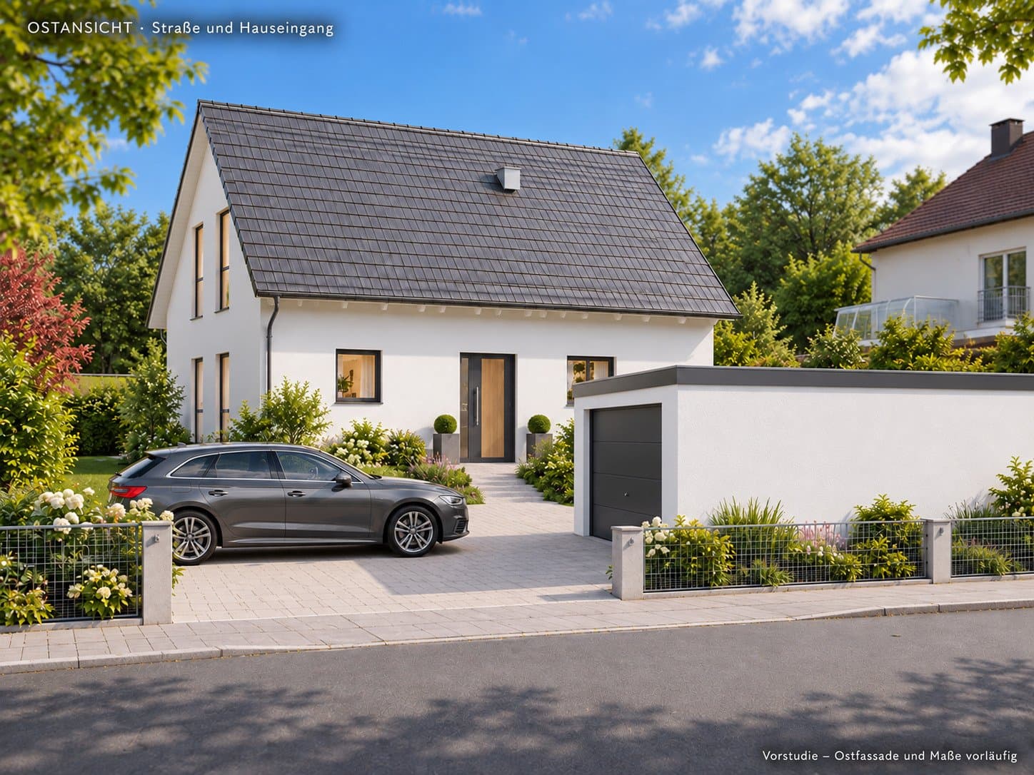 Energiesparhaus KfW40 mit PV und Wärmepunpe
