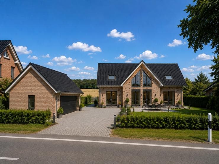 Großzügiges Baugrundstück mit projektiertem Einfamilienhaus auf ca. 1.150 m² Grundstücksfläche