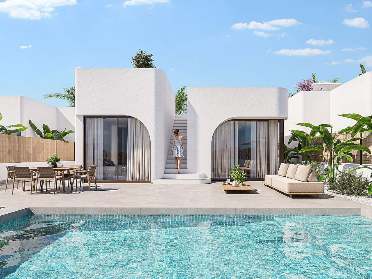 Sunset Villas Neubau-Villen direkt am Golfplatz La Serena in Los Alcázares