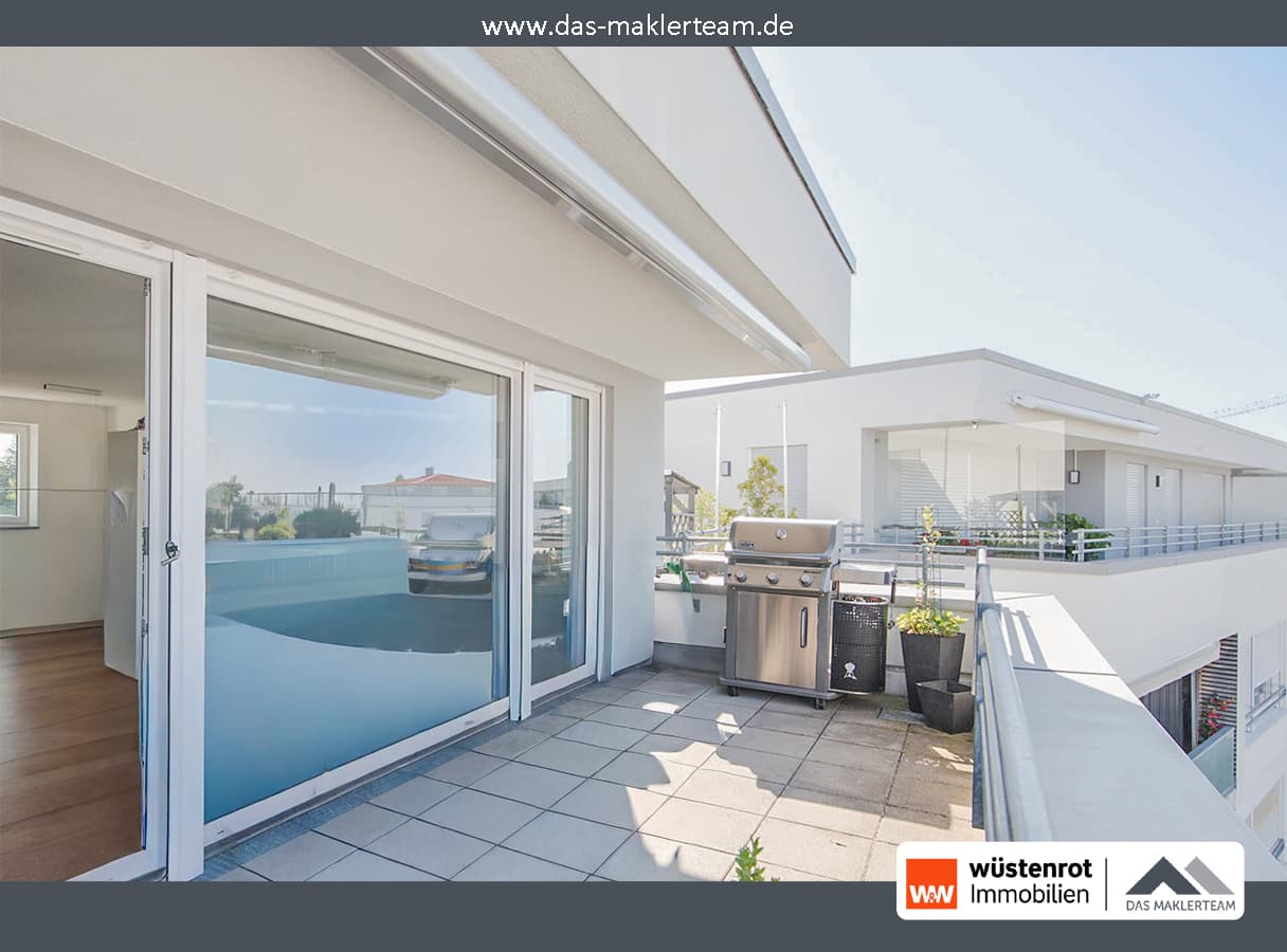 Modernes, barrierefreies Penthouse mit großer Dachterrasse – ideal für Pendler