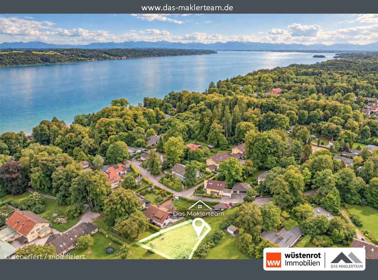 Starnberger See: Traumgrundstück für Menschen mit Verstand – Traumgrundstück statt Preisfantasie.