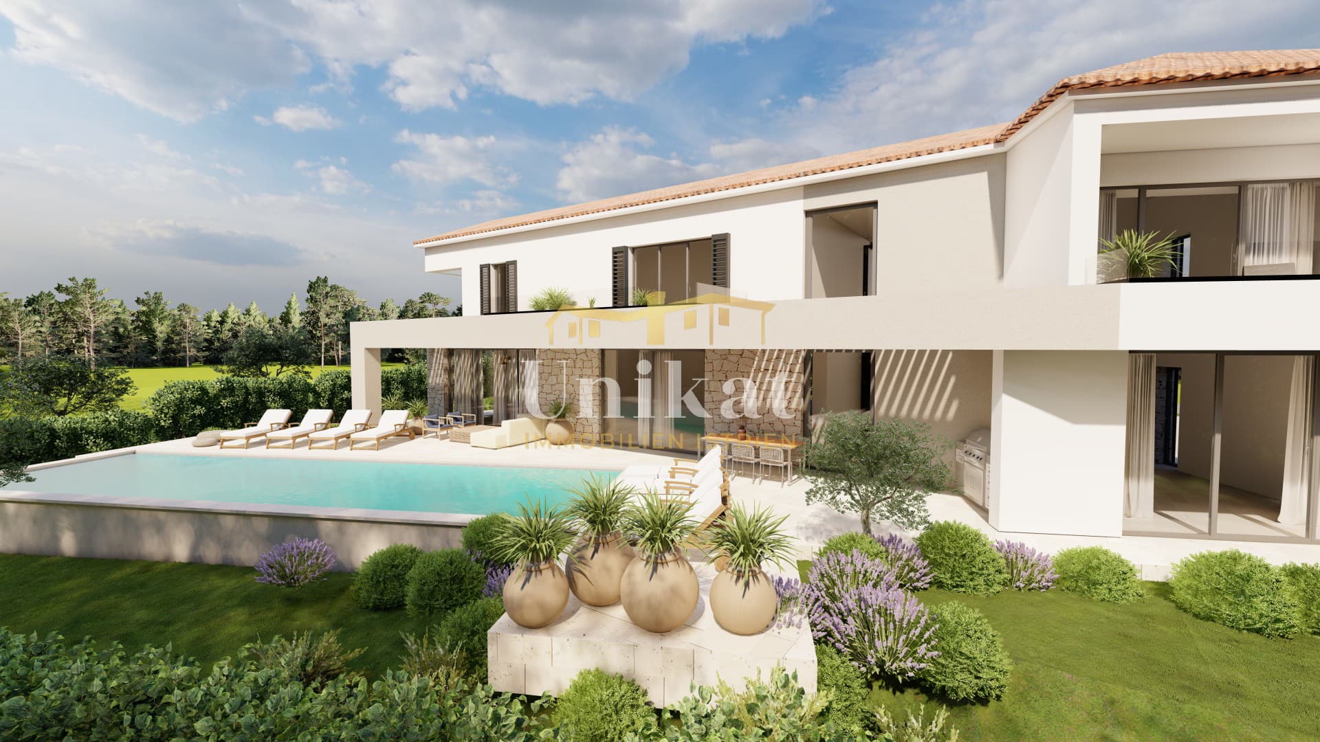 Moderne Villa in einzigartiger Lage, Meerblick