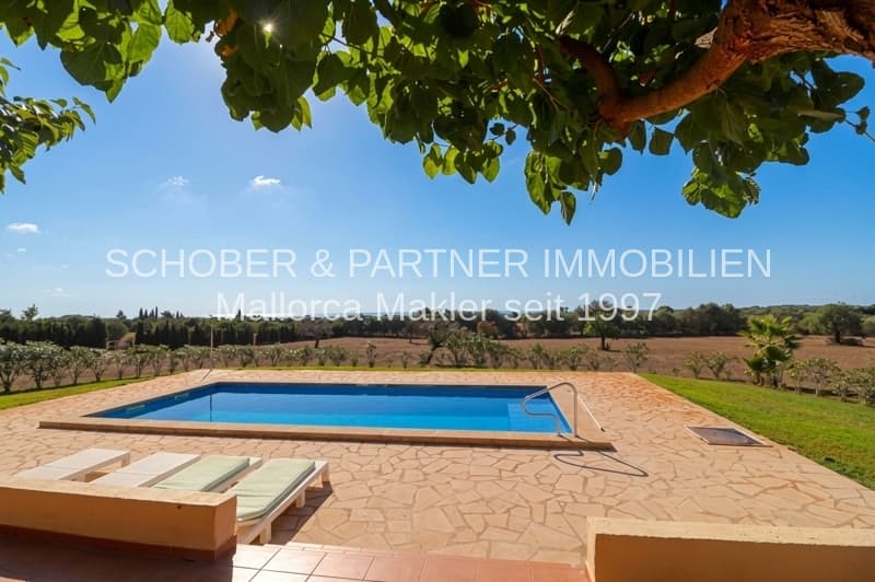 Gepflegte Finca mit Meerblick, Ferienvermietungslizenz und Erweiterungspotenzial auf Mallorca