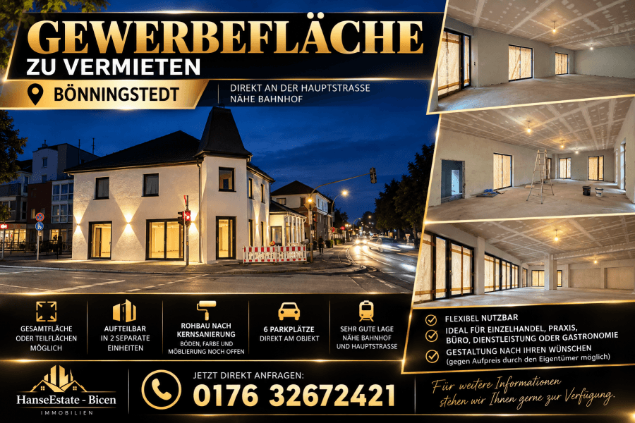 Gewerbefläche - flexibel teilbar und individuell gestaltbar!