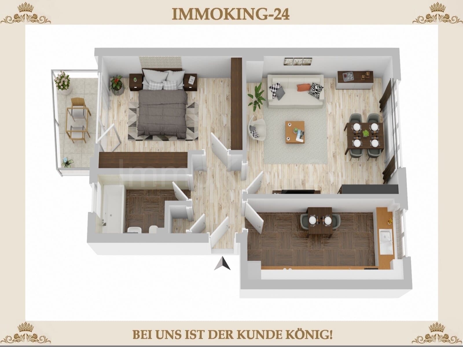 ++ HOCHWERTIGE 2 ZIMMER WOHNUNG INKL. SONNENBALKON! ++