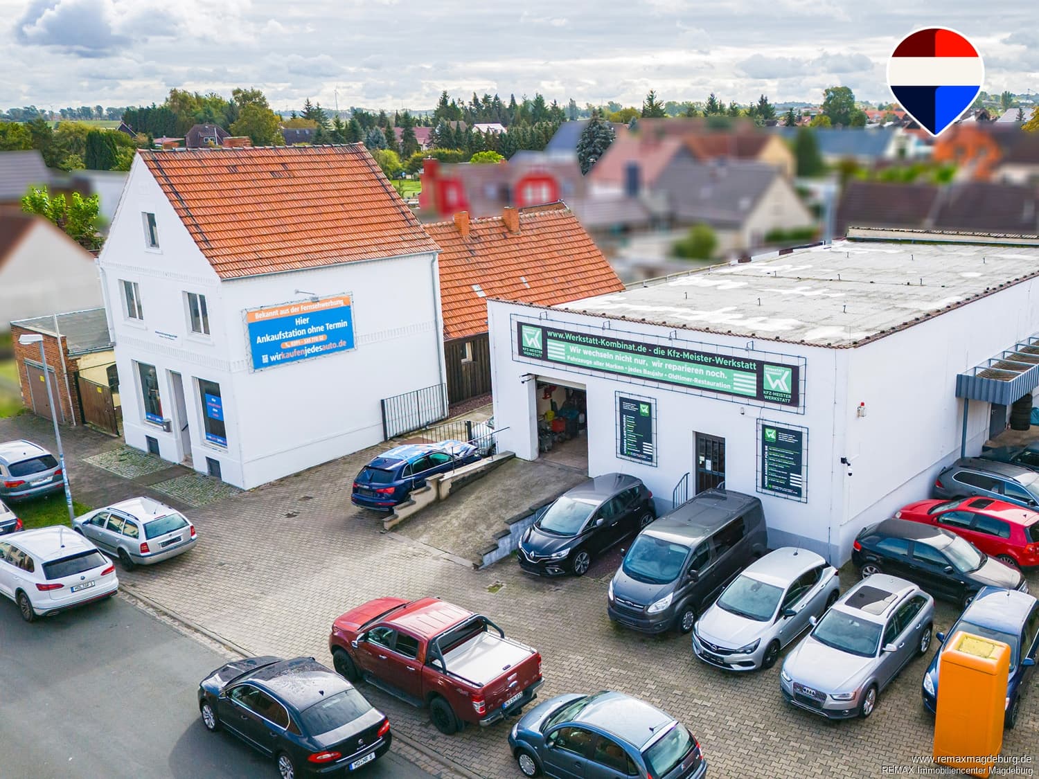Kompaktes Gewerbeareal mit Wohnoption – ideal für Handwerk, Handel oder DL in Hillersleben