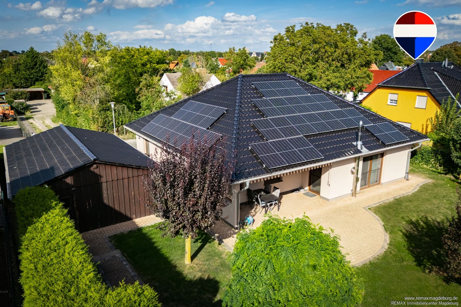 Energieeffizienter Bungalow mit Erdwärme & Photovoltaik auf großzügigem Grundstück