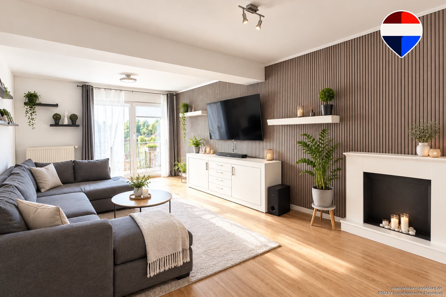 3-Zimmer mit Tageslichtbad und Balkon im DG in Stadtfeld