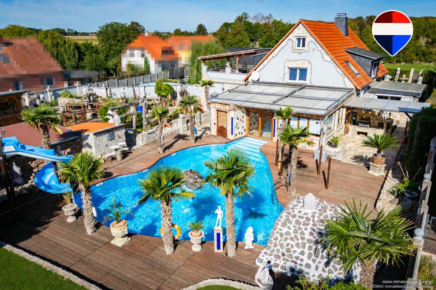 Einzigartiges Anwesen mit Pool, Sauna, Whirlpool & Gästehaus