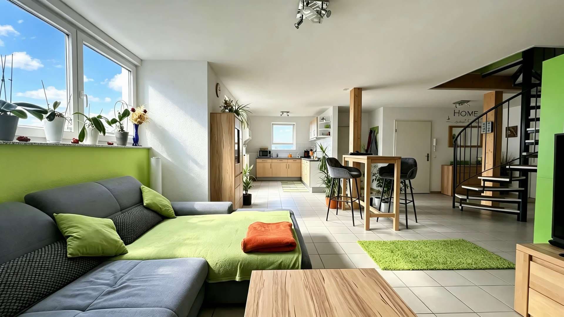 Familientraum auf zwei Ebenen – viel Platz, Balkon, Weitblick & Garage