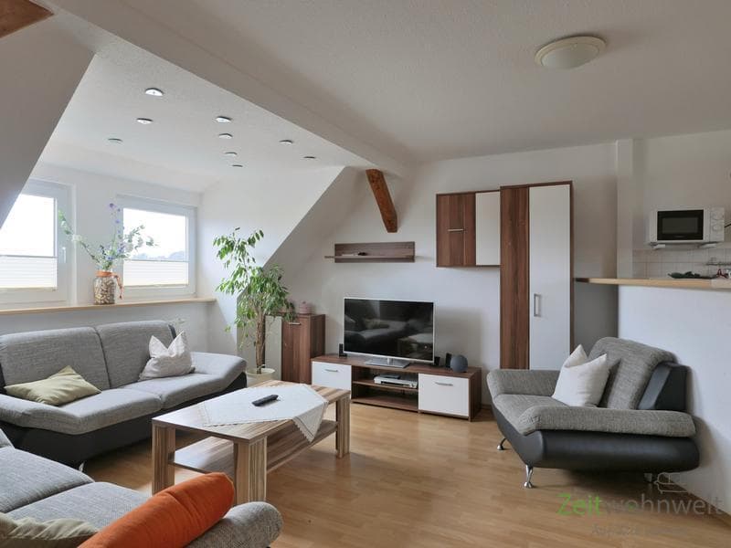 (EF1407_M) Dresden: Tharandt, preiswerte möblierte Wohnung im OT Fördergersdorf, Grundreinigung inklusive
