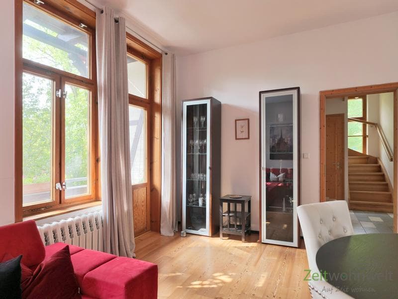 (EF1434_M) Weimar: Bad Berka, möblierte Wohnung über 2 Etagen, Balkon, in ruhiger Villa am Ortsrand