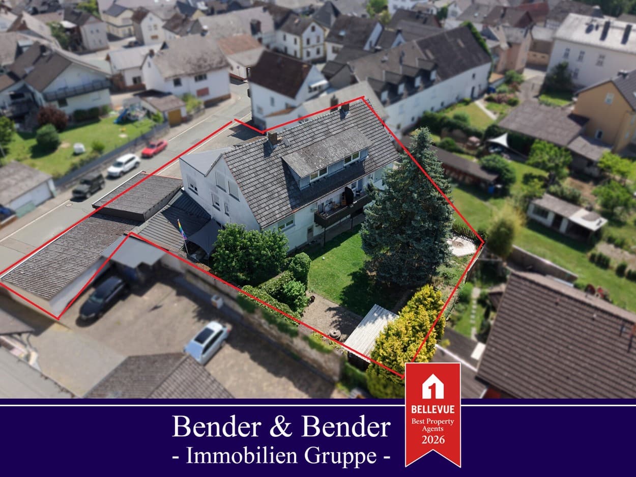 Vollvermietetes 6 Parteienhaus mit zusätzlicher Gewerbeeinheit und Stellplätzen bei Weilburg!