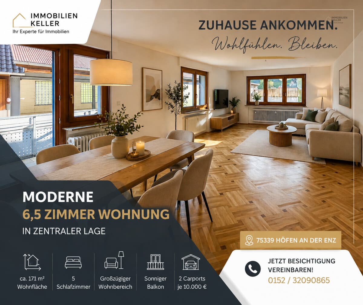 Haus im Haus – großzügige 6,5-Zimmer-Wohnung in zentraler Lage