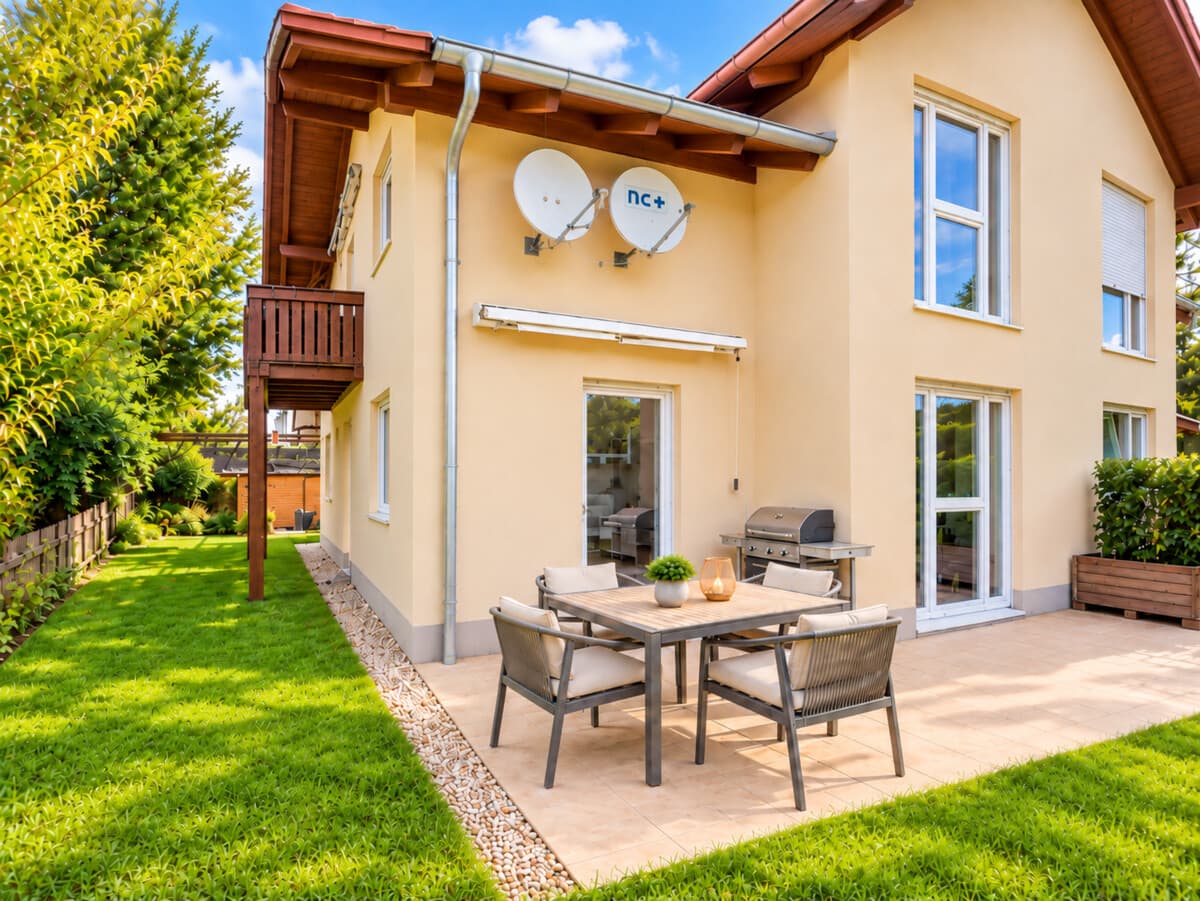 Niveauvolle Garten-Wohnung