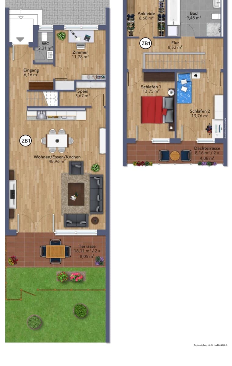 Traumhaftes 4,5-Zimmer-Domizil auf zwei Etagen