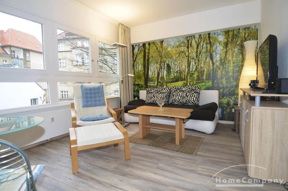Ruhige, helle 1-Zimmer-Wohnung in Berlin Steglitz, möbliert