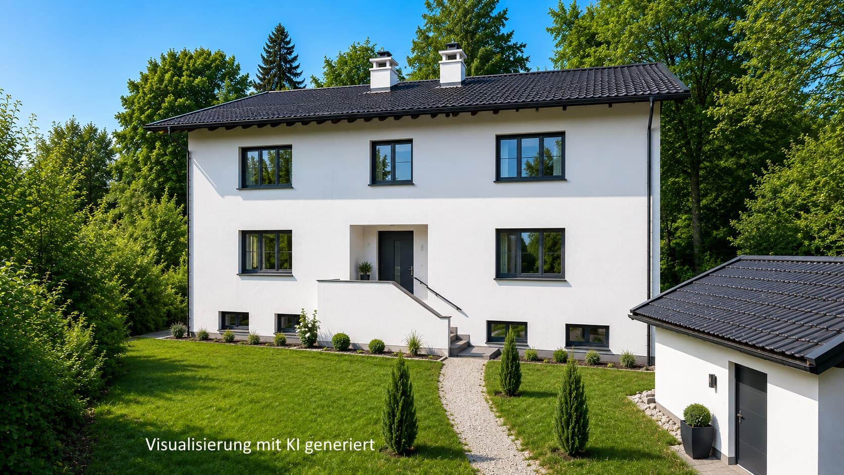 Neu: Einfamilien-/Zweifamilienhaus auf Parkrandgrundstück am Starnberger See