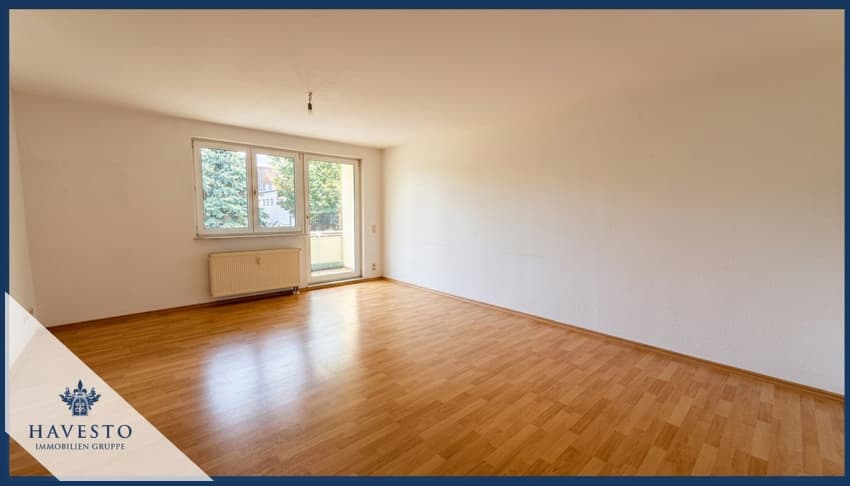 Lichtdurchflutete 2-Zimmer-Wohnung auf 64,80 m² mit Einbauküche und Balkon - Studenten WG möglich