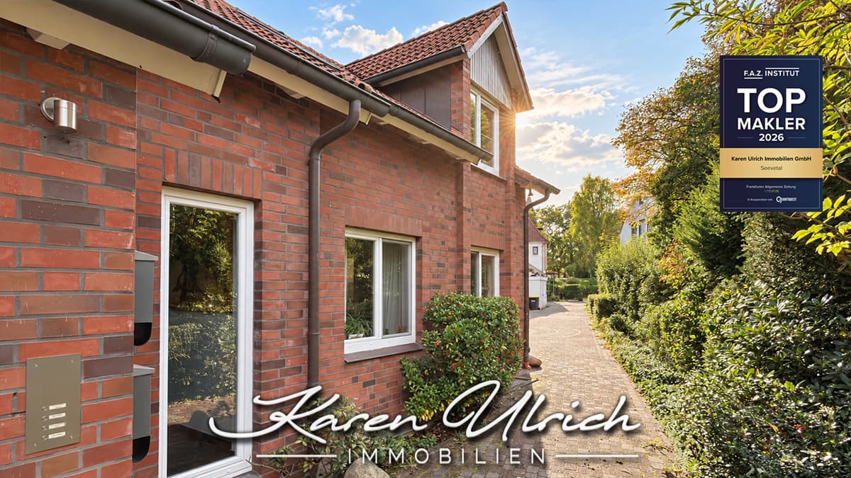 Mitten in Hittfeld und doch ganz für sich – großzügige Gartenwohnung auf zwei Ebenen