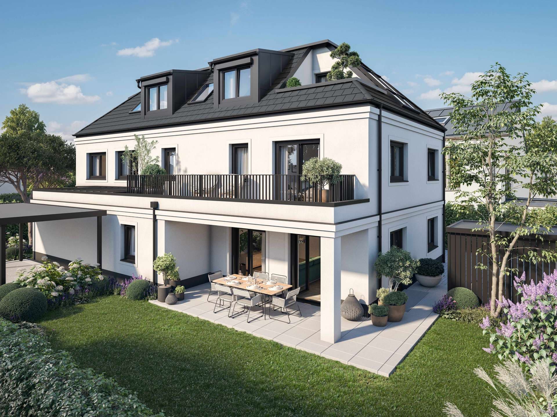 Stilvoll Wohnen in Bogenhausen-Denning : Großzügige EG-Wohnung mit wohnlich ausgebautem Souterrain