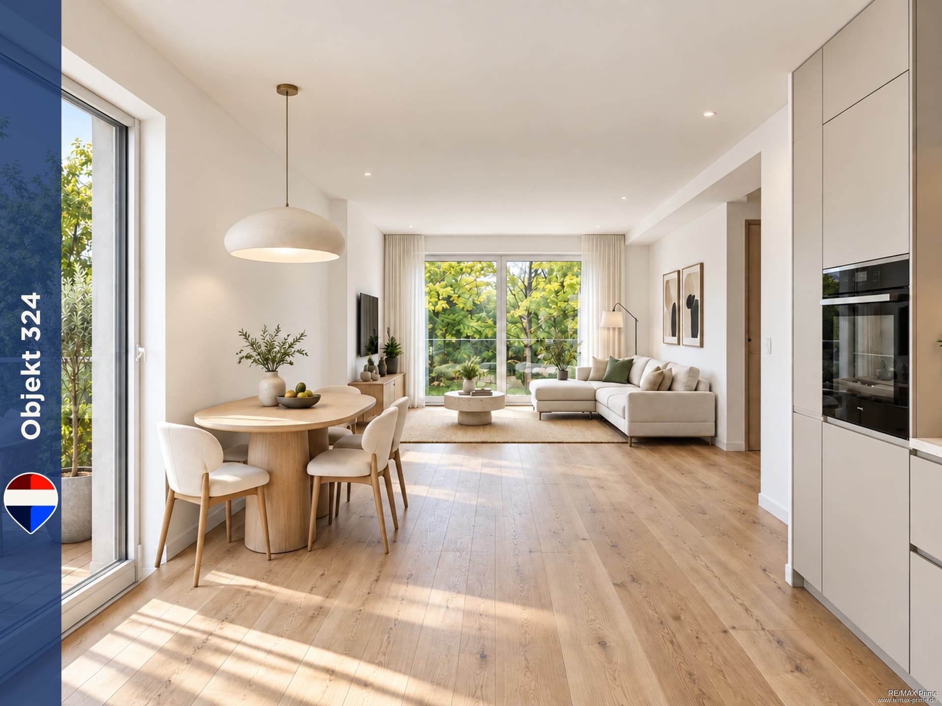 2-Zimmer-Neubau mit Balkon, Terrasse & Privatgarten