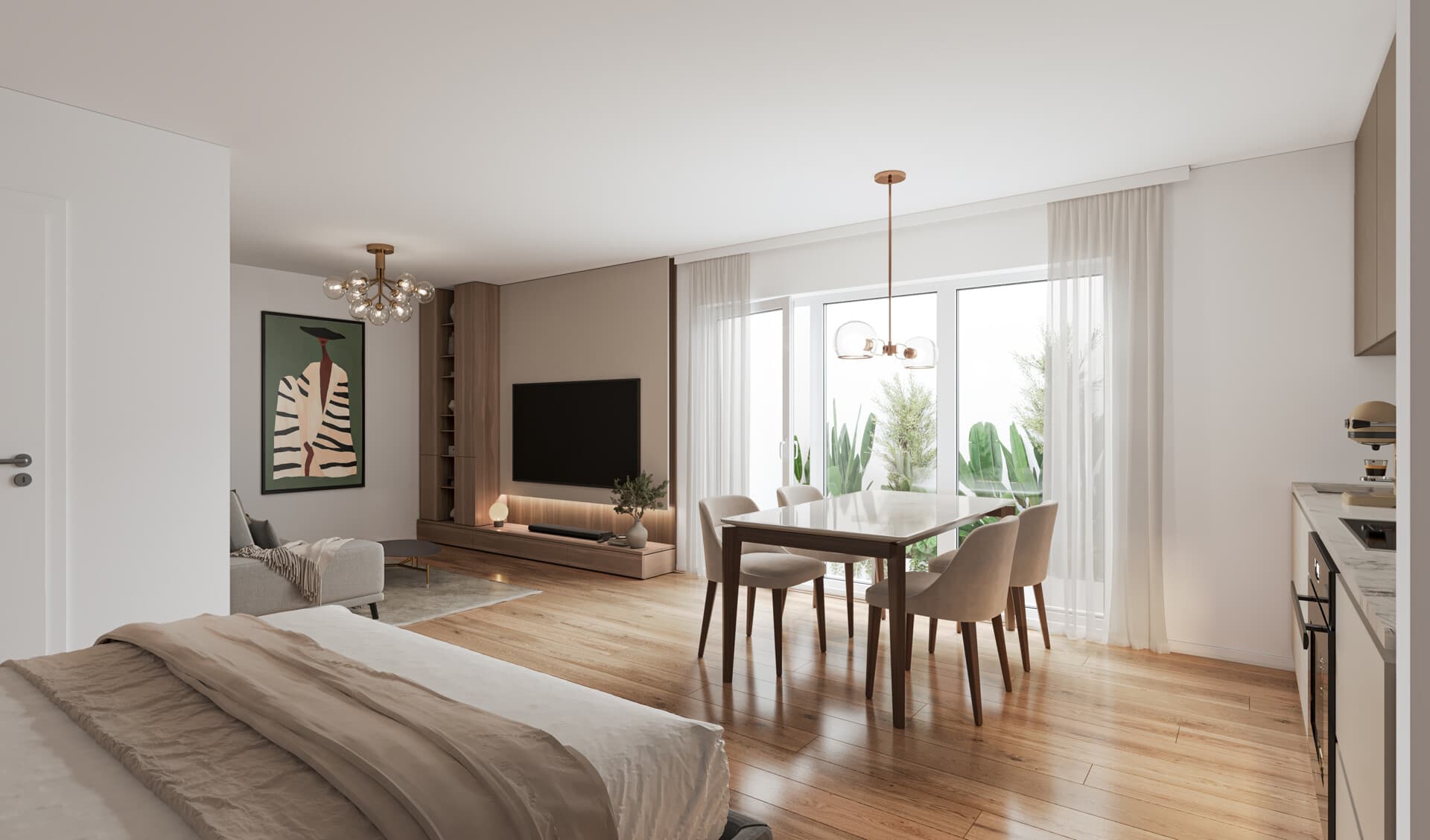 Projekt zu 60% verkauft! Sankt Augustin-Hangelar: Moderne 1-Zimmer-Kellerapartment mit Stellplatz