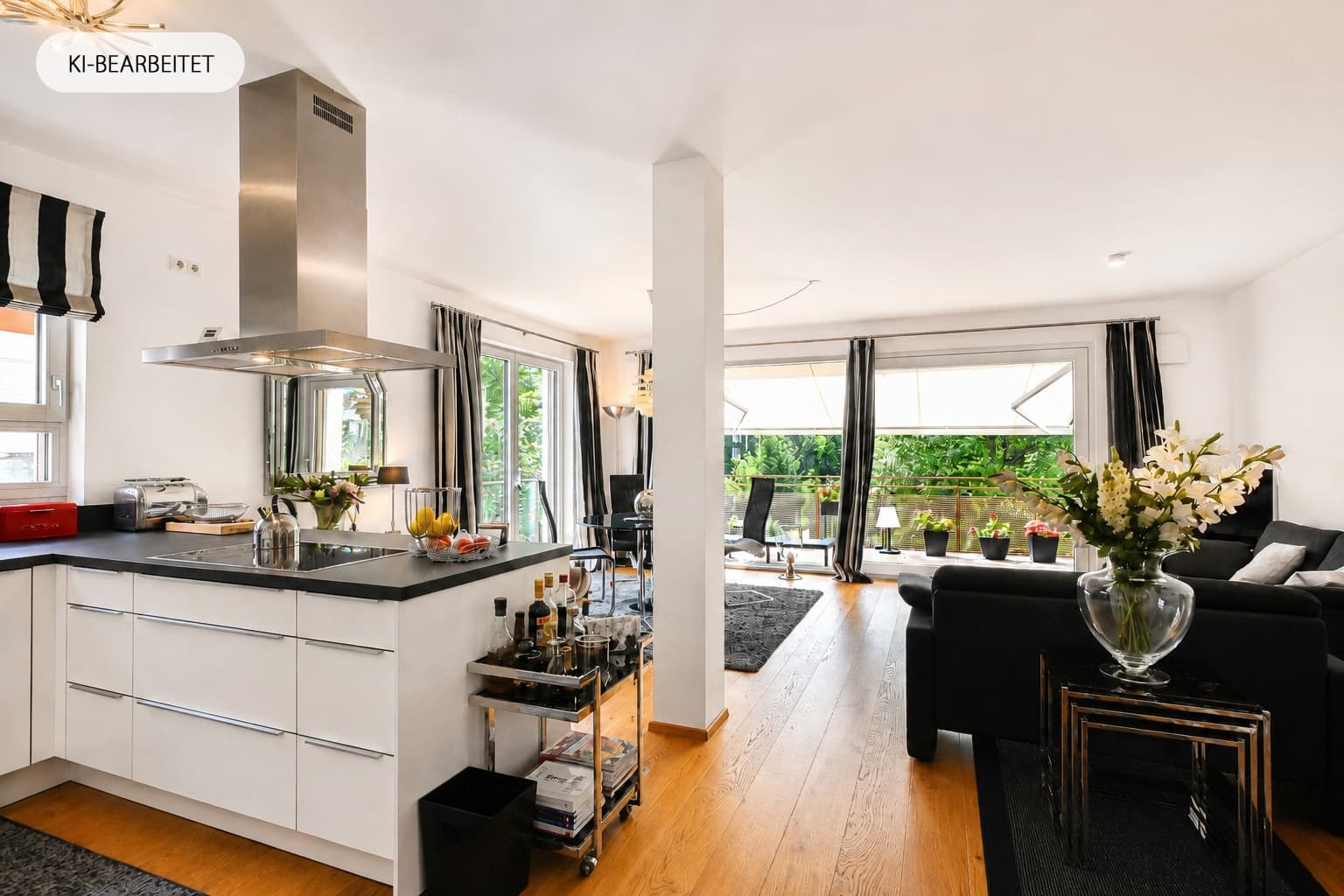 AIGNER- Modernes Wohnen im Grünen: Lichtdurchflutete 3-Zimmer-Wohnung mit großzügigem Westbalkon