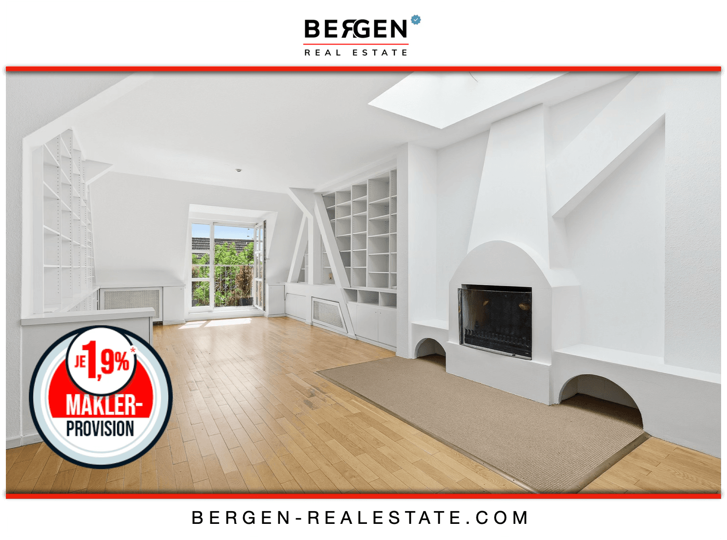 Über den Dächern Charlottenburgs wohnen mit Kamin und Dachterrass
