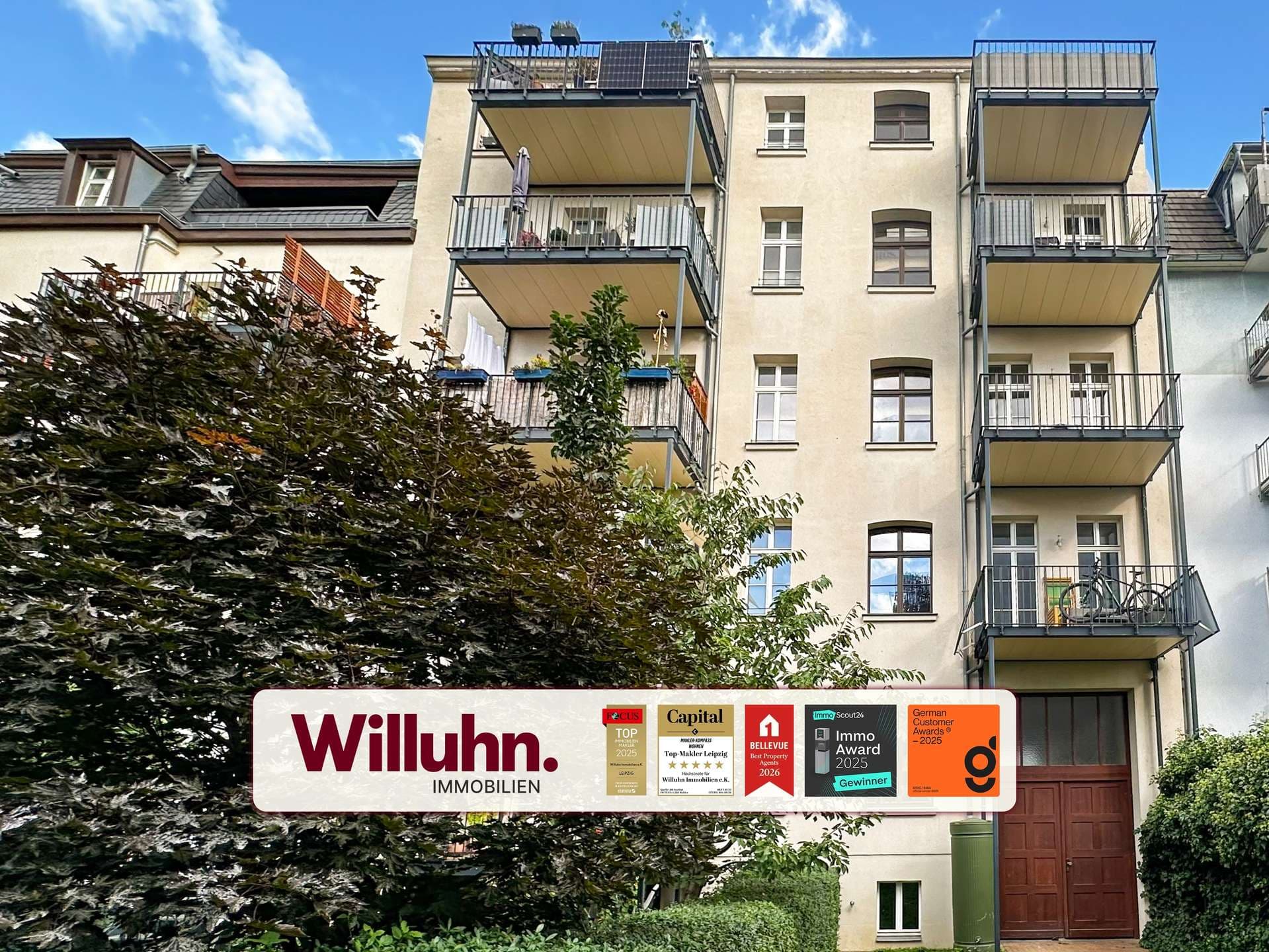 Kapitalanlage im Zentrum | Bezugsfrei | Denkmalwohnung mit Balkon | 2025 renoviert | EBK | Aufzug