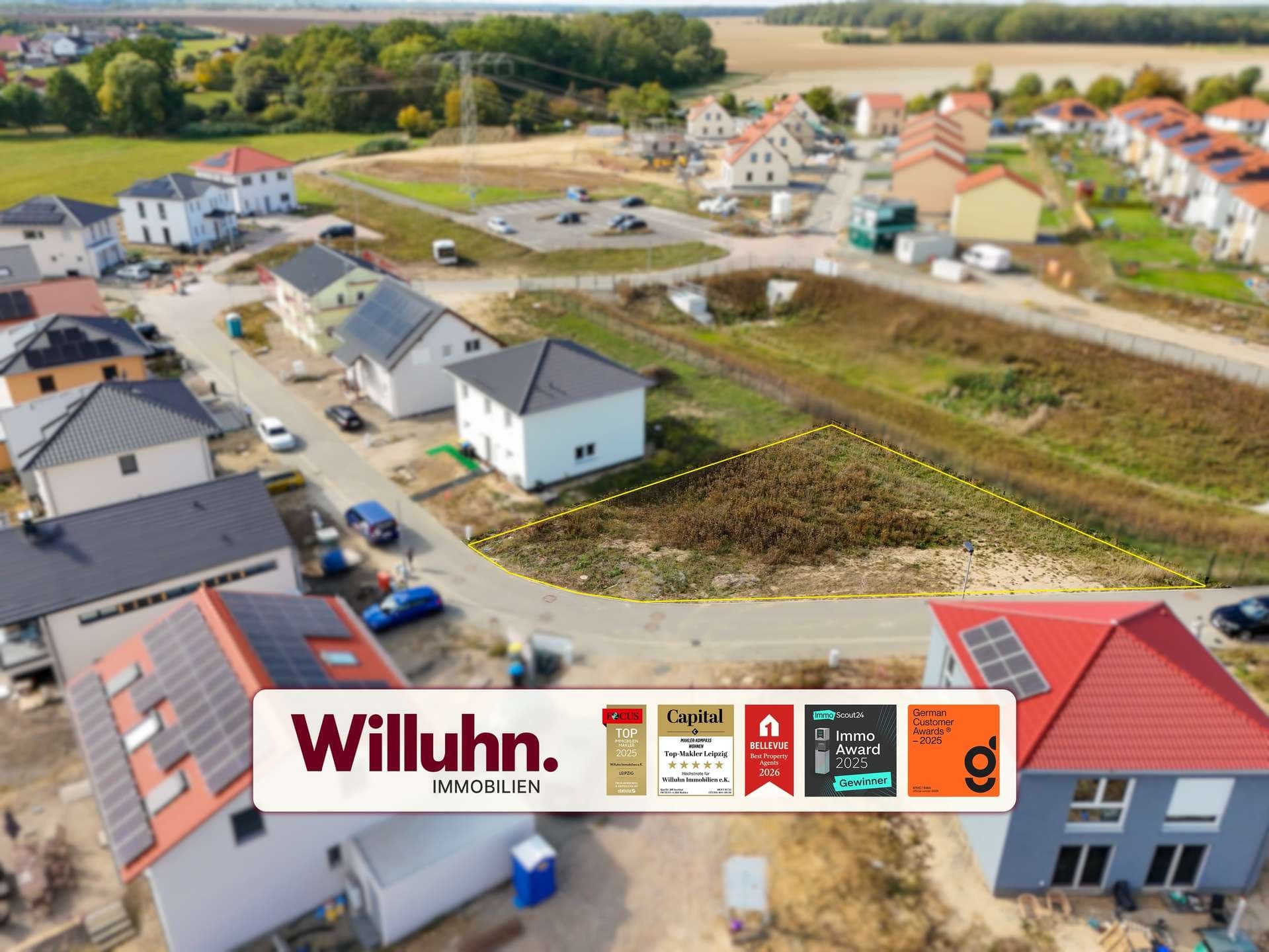 Bauträgerfreies Eckgrundstück | Neubausiedlung | B-Plan vorhanden | Grüne Umgebung