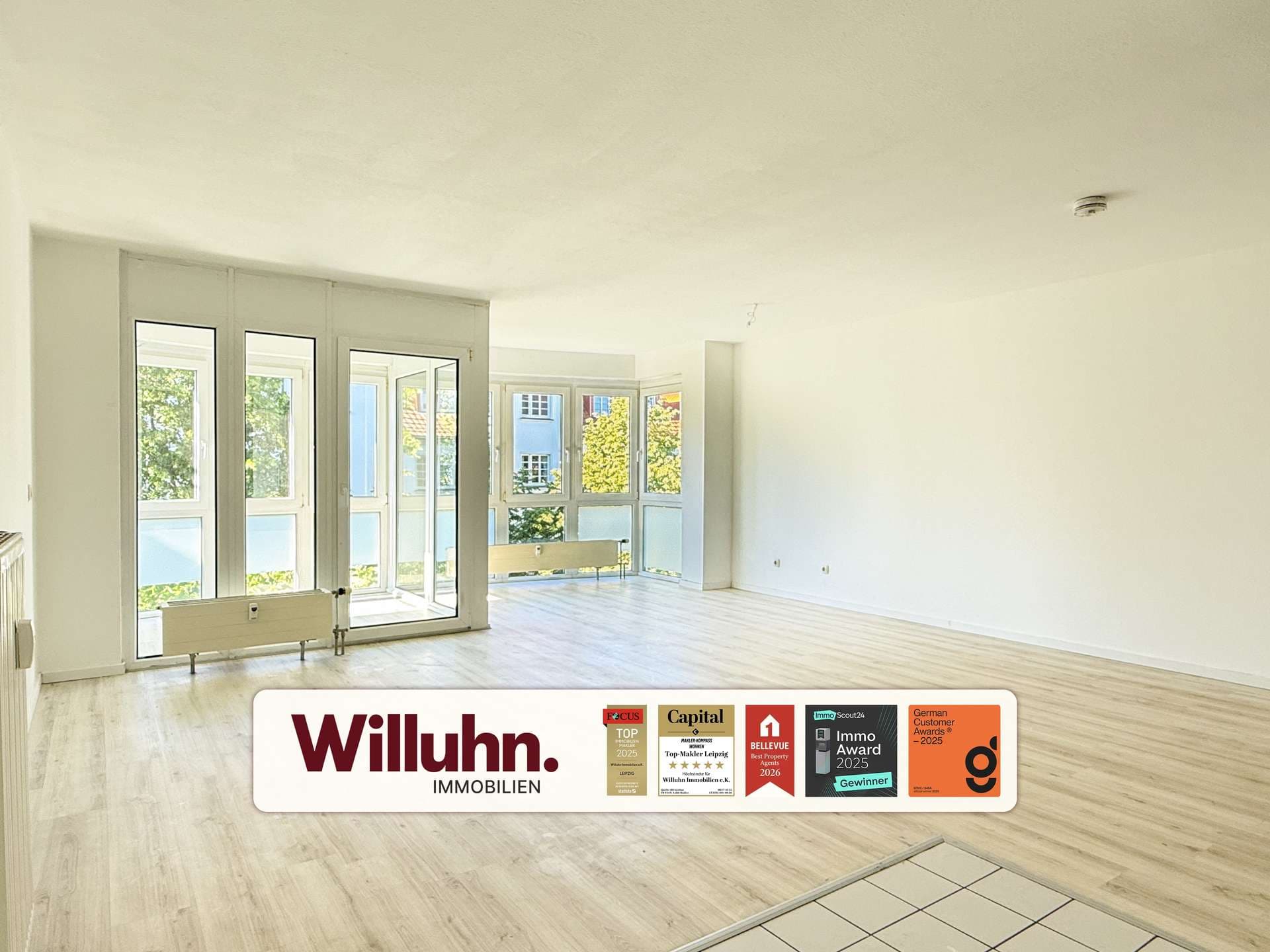 Großzügige 1-Raum-Wohnung | Wintergarten | Aufzug | Fernwärme