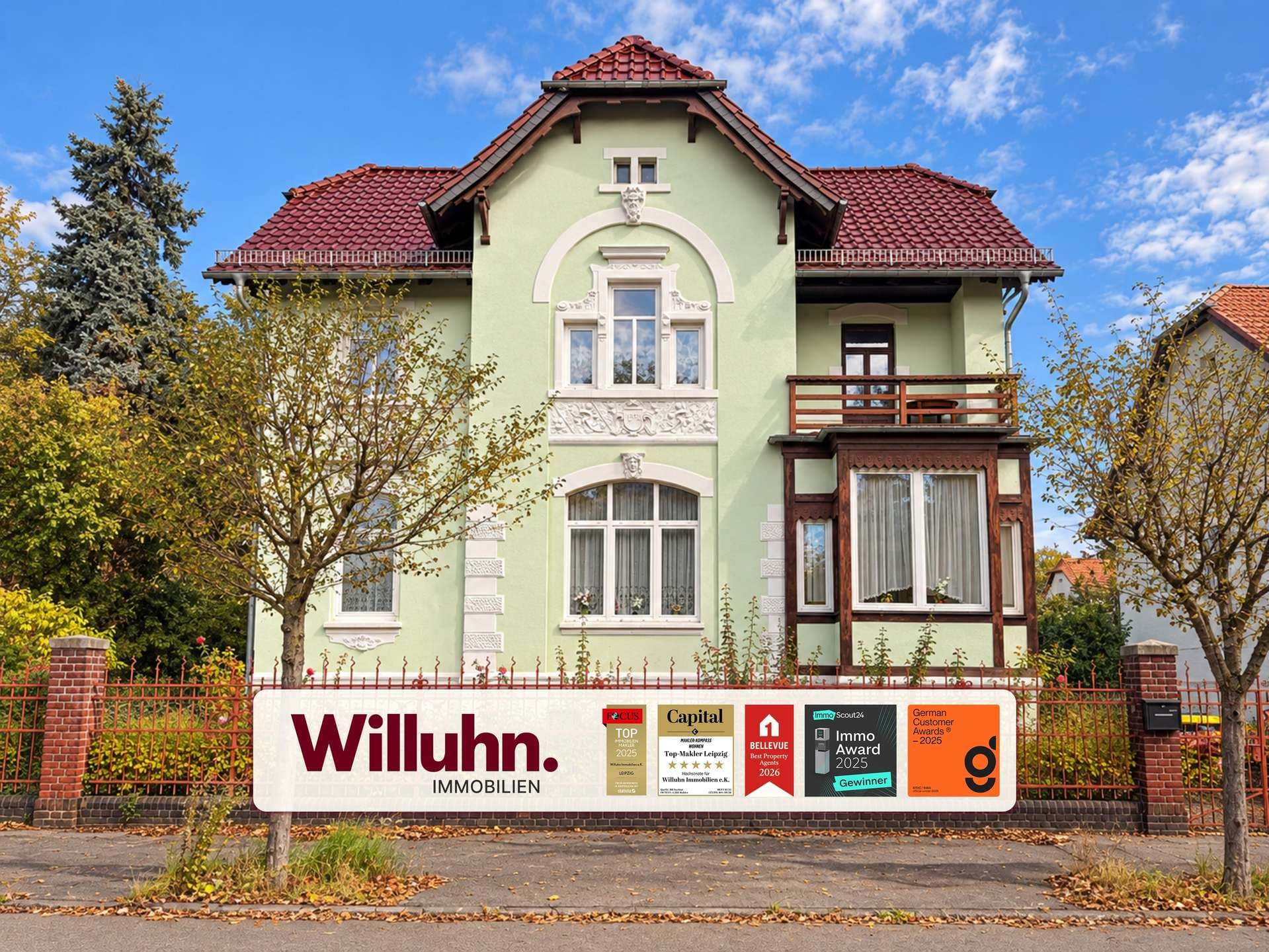 Gründerzeitvilla in Naunhof - repräsentatives Anwesen mit viel Potenzial | Wintergarten | Kachelofen