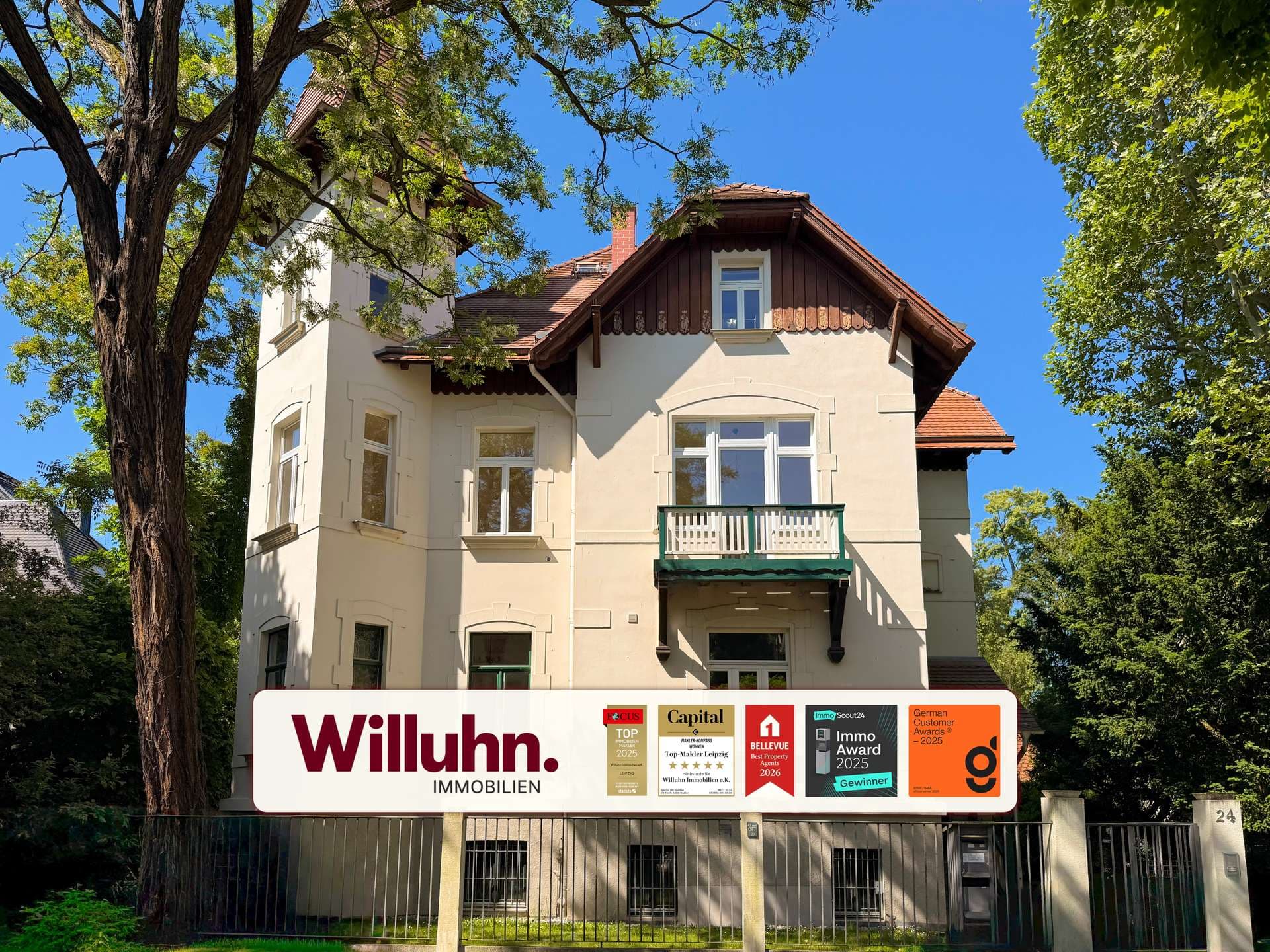 ab sofort bezugsfrei | 7 Zimmer | ca. 308 m² Wohnfläche | ca. 2.020 m² Grundstück | 2 Stellplätze