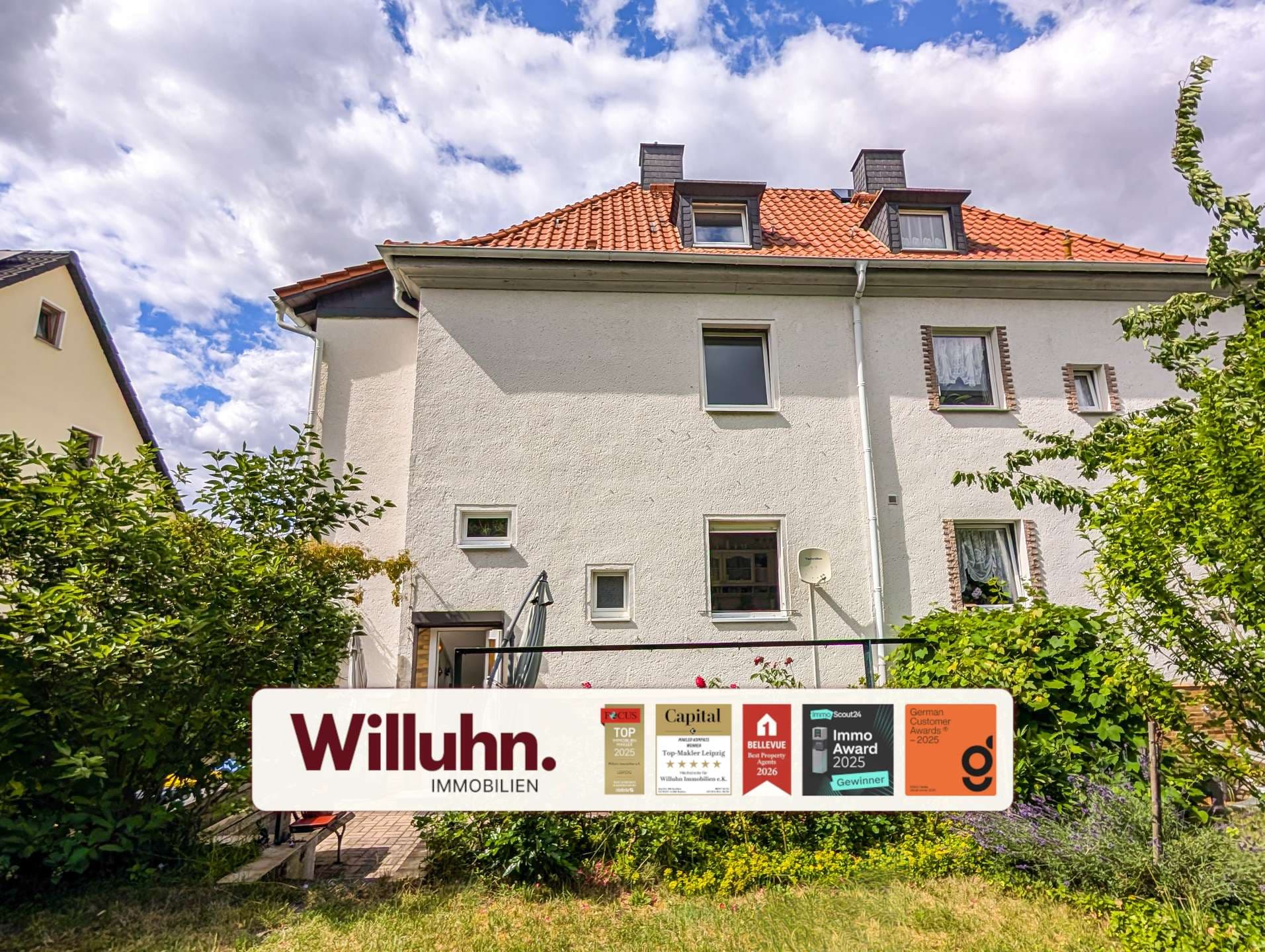 Charmante DHH | Ruhiger Garten, Terrasse und Garage | Vollunterkellert | Gäste-WC