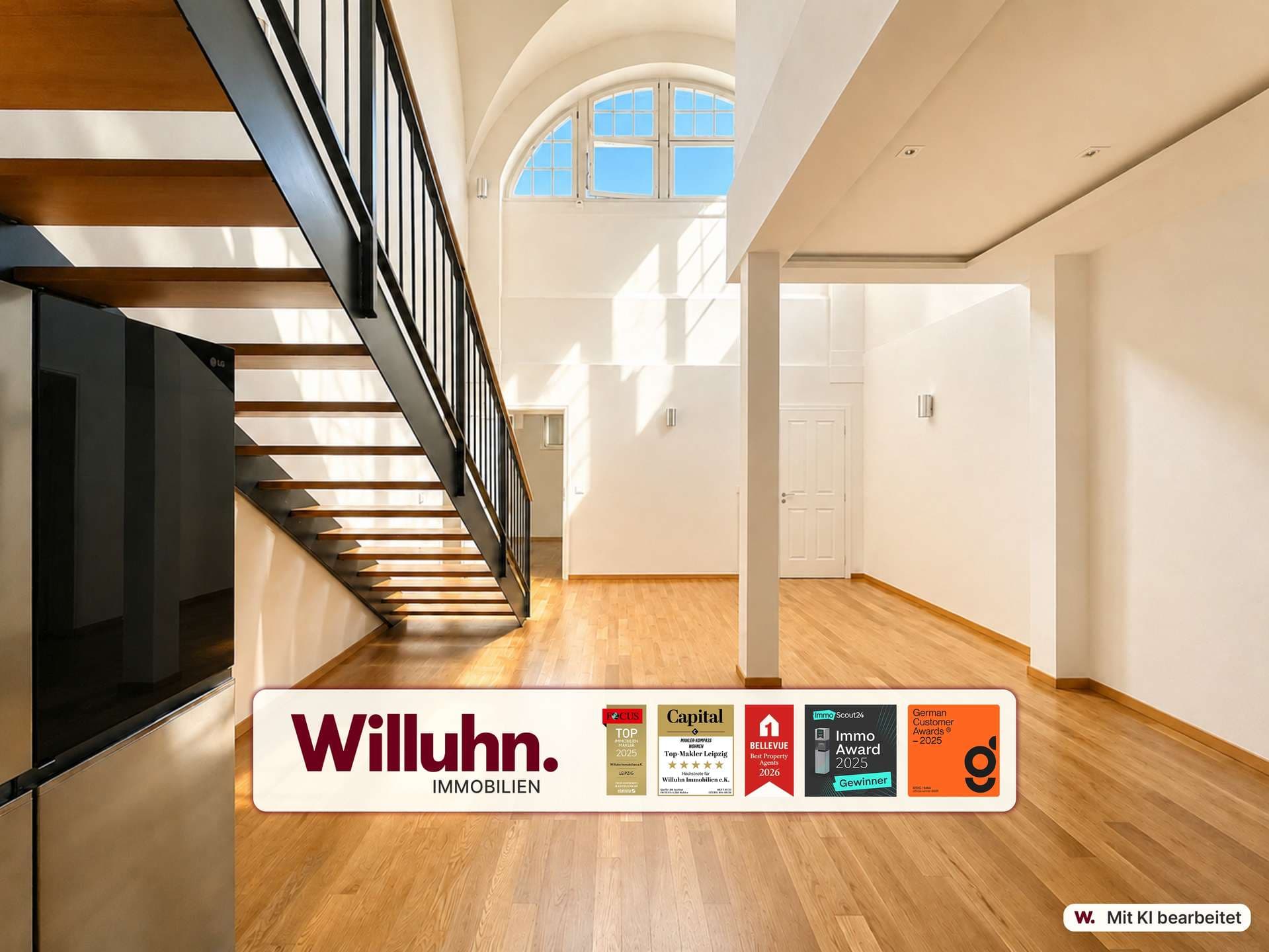 Loft mit privatem Garten | Parkettboden | Einbauküche | Fußbodenheizung | Außenstellplatz