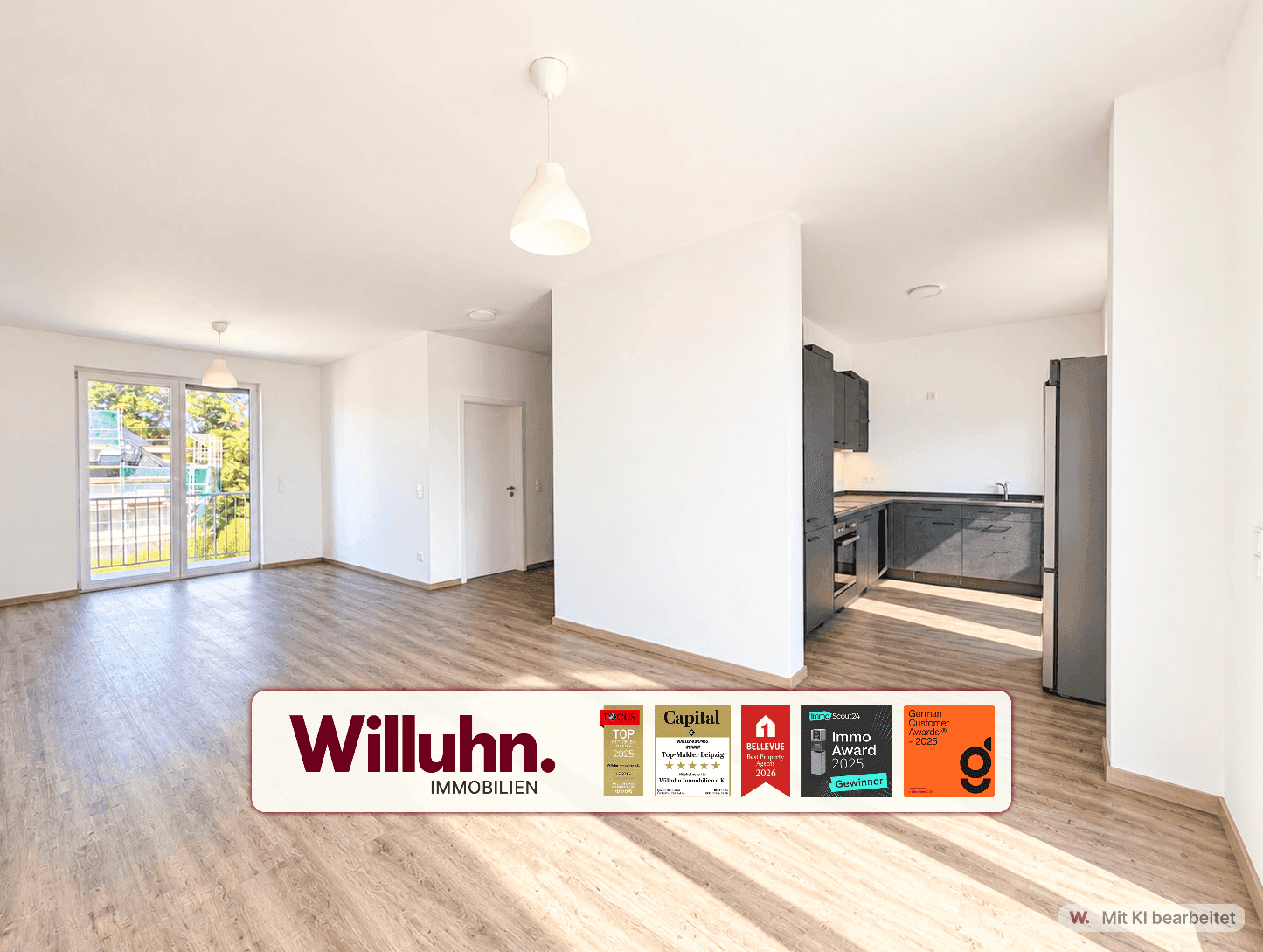 Neubau-Maisonette - Bezugsfrei: Balkon&Terrasse - 3 Bäder - Fußbodenheizung - Aufzug - Stellplatz