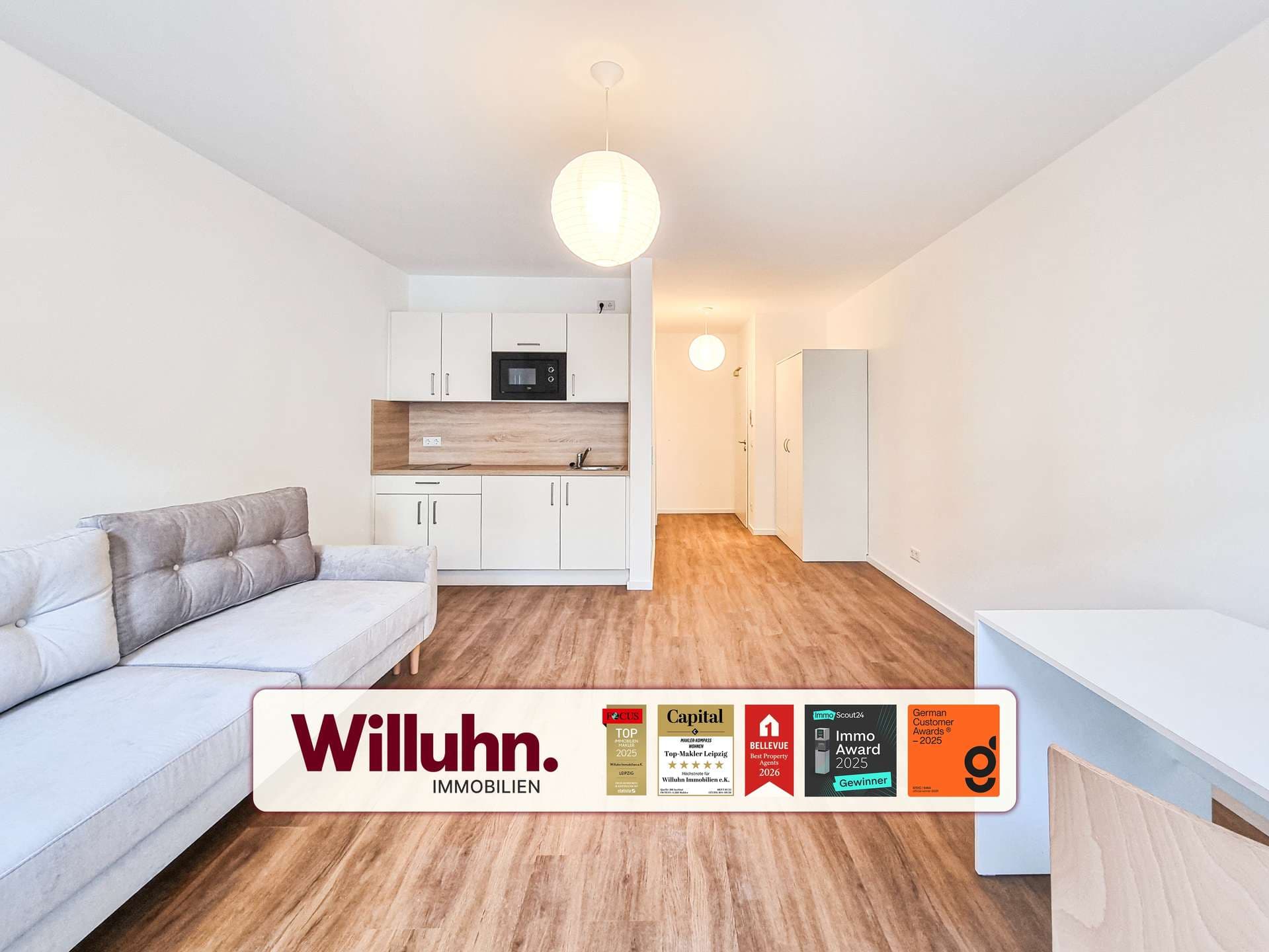 Bezugsfrei I Neubau I Einbauküche I Balkon I Teilmöbliert