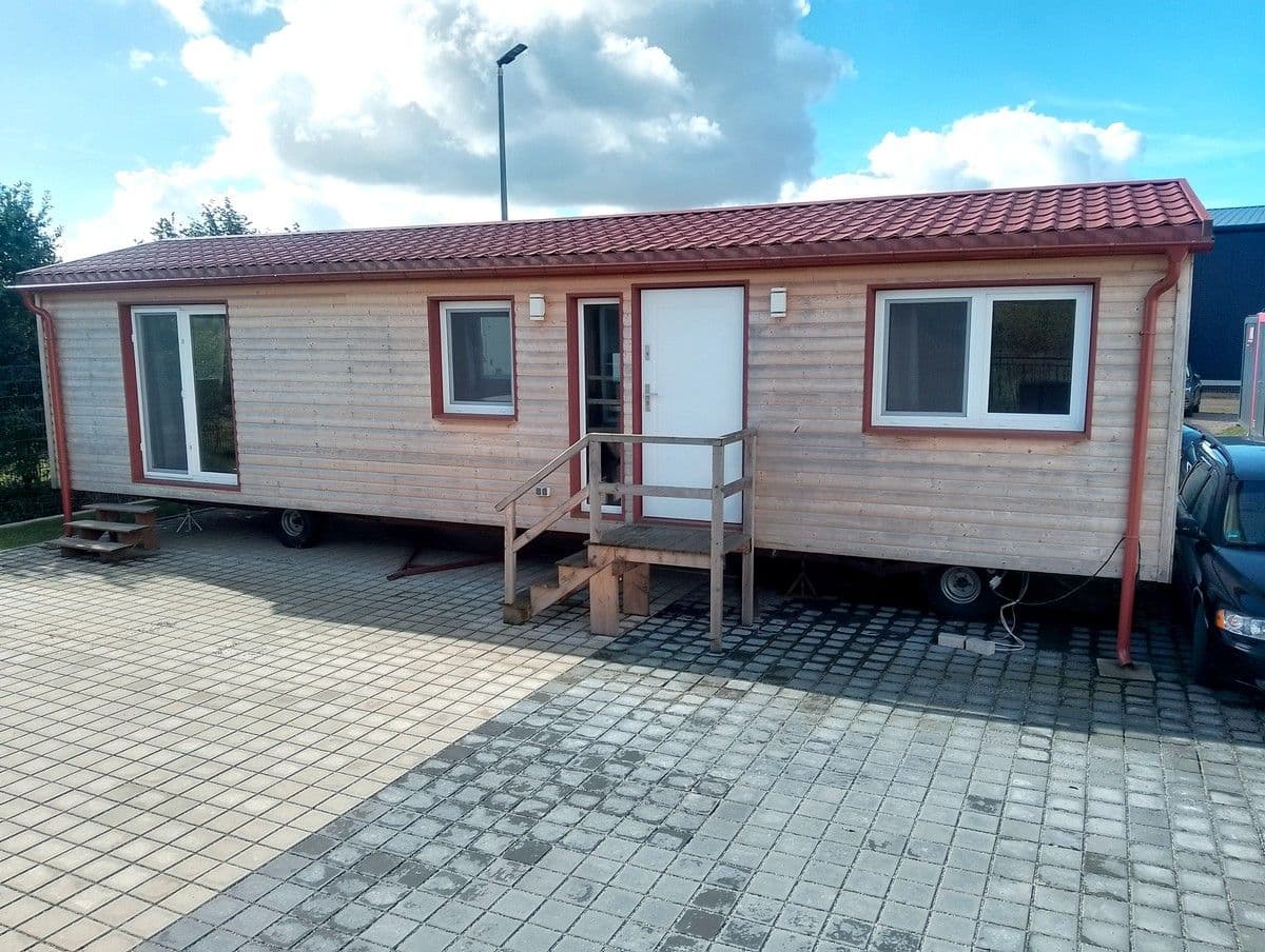 Tiny House ohne Grundstück - Neuwertiger Bungalow im Blockhausstil