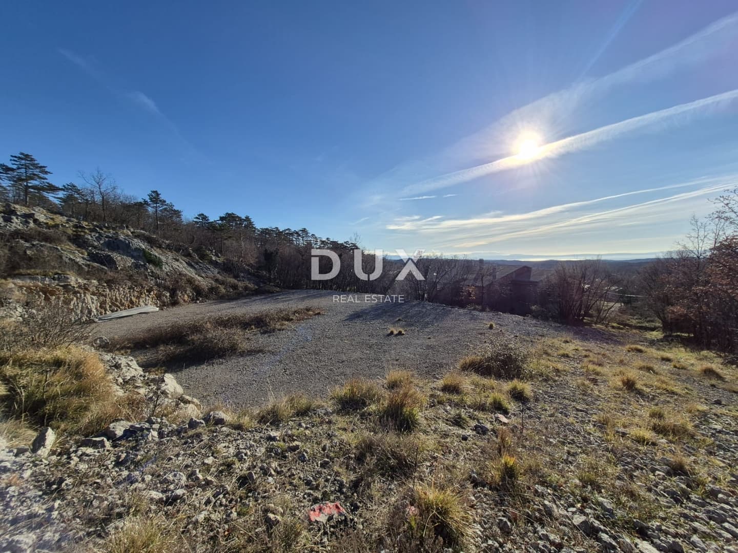 Klana, Škalnica, Baugrundstück 1271 m², Meerblick