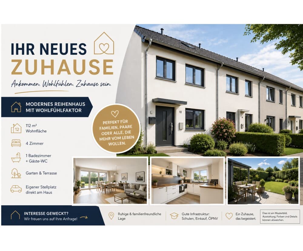 Reihenmittelhaus mit 4 Zimmer und Stellplatz sucht neue Familie, große Dachfläche und unterkellert!