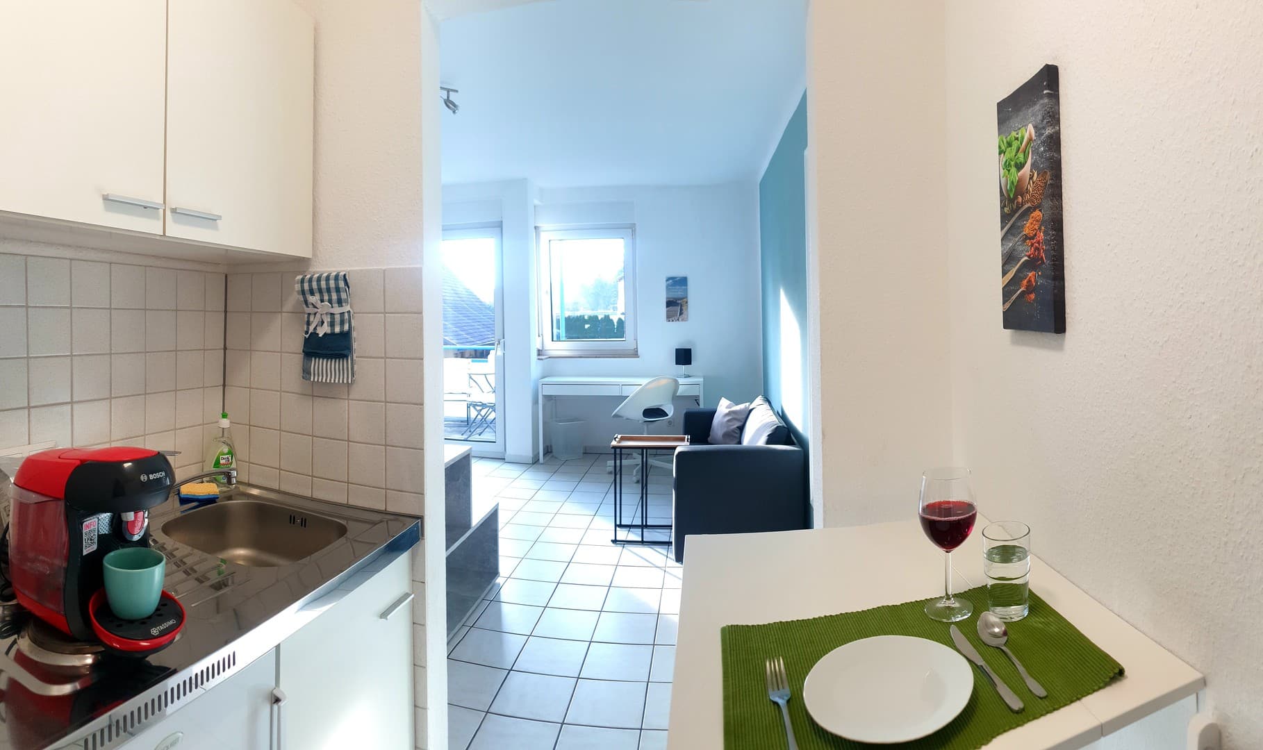 Ab Oktober 26 frei Hochwertiges Apartment vollmöbliert und schönem Balkon