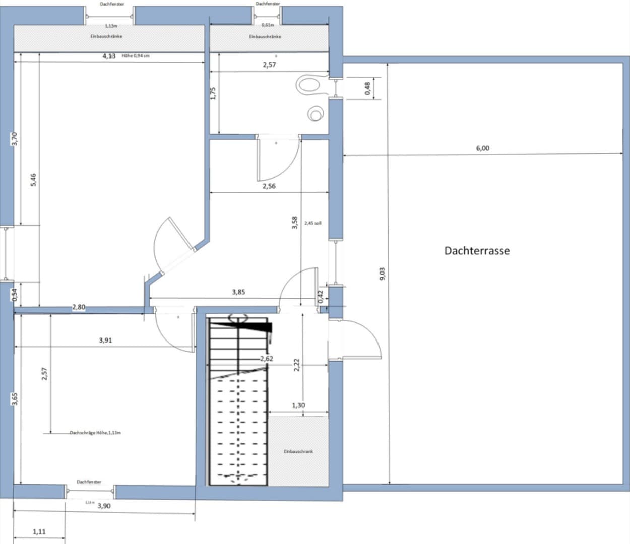 NEU: Attraktive, 2-Zimmer-DG-Wohnung in Herne-Mitte im 3-FH mit Fußbodenheizung
