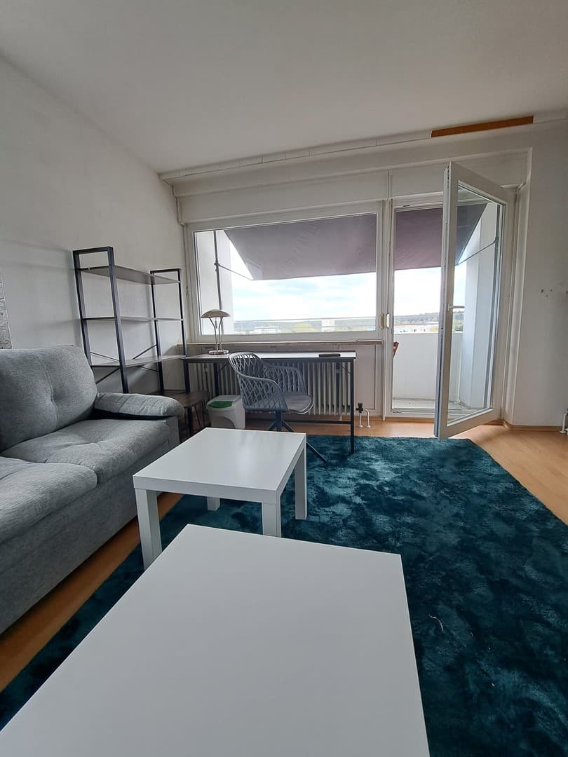 möblierte Einzimmerwohnung mit einmaligen Ausblick