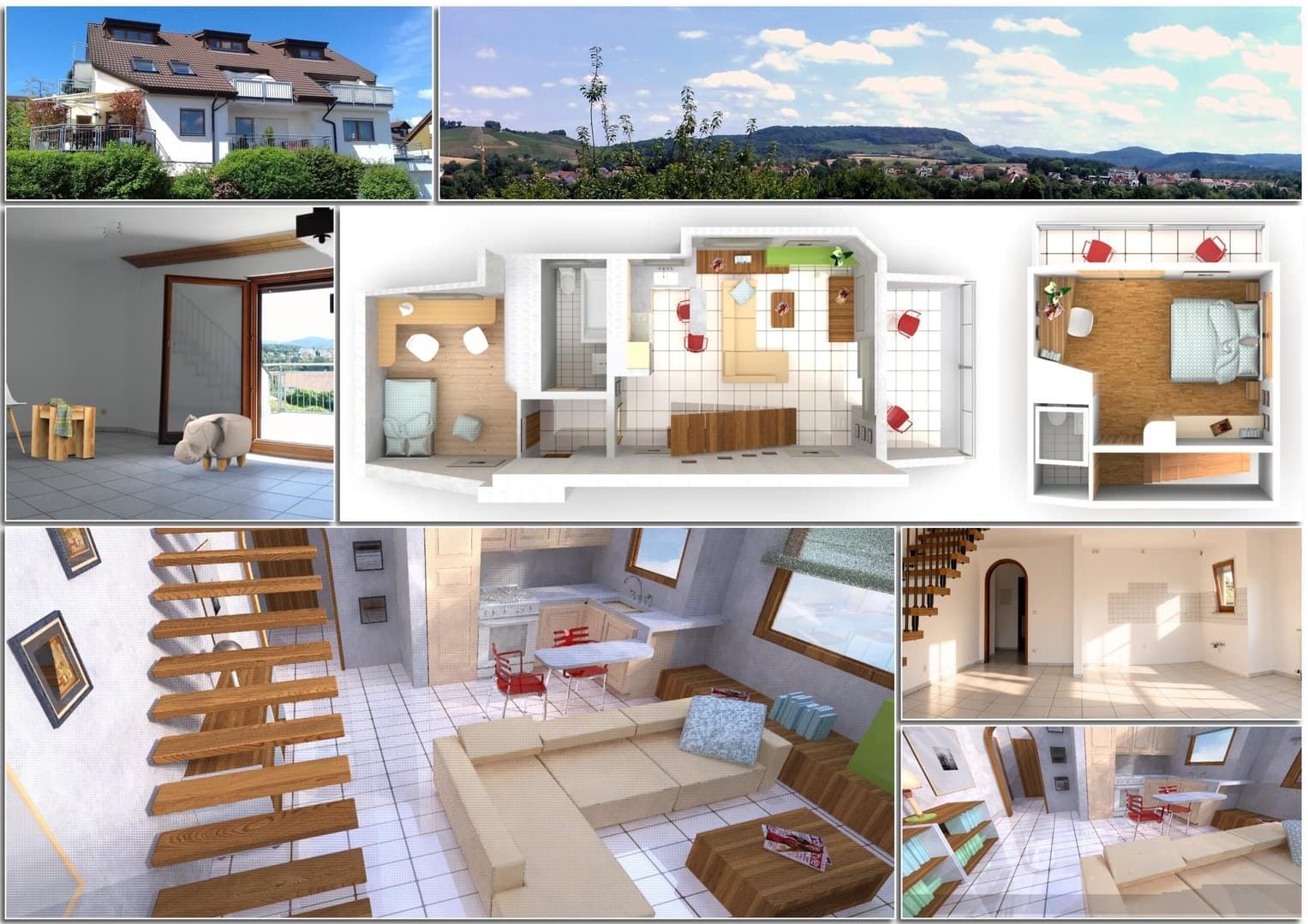 💦 3 Zimmer Maisonette-Wohnung 76,03 m² Inkl. Garage u. Stellplatz 💦