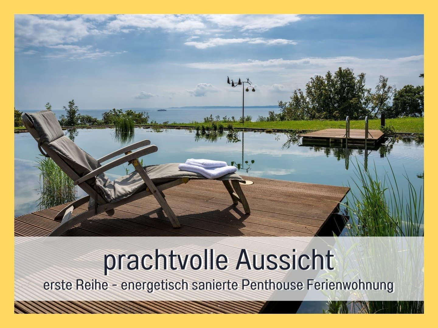 Spektakuläre Penthouse FeWo mit einzigartigen Energiekonzept A* in erster Reihe auf Rügen