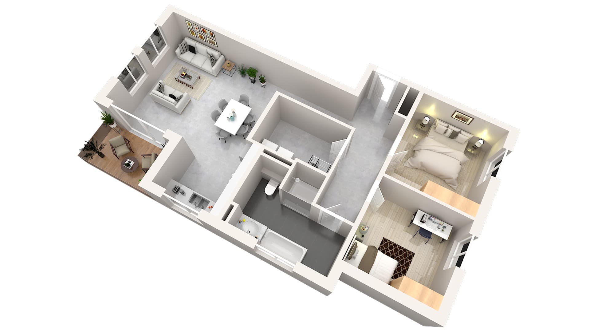 3,5 Zimmer Wohnung mit Balkon