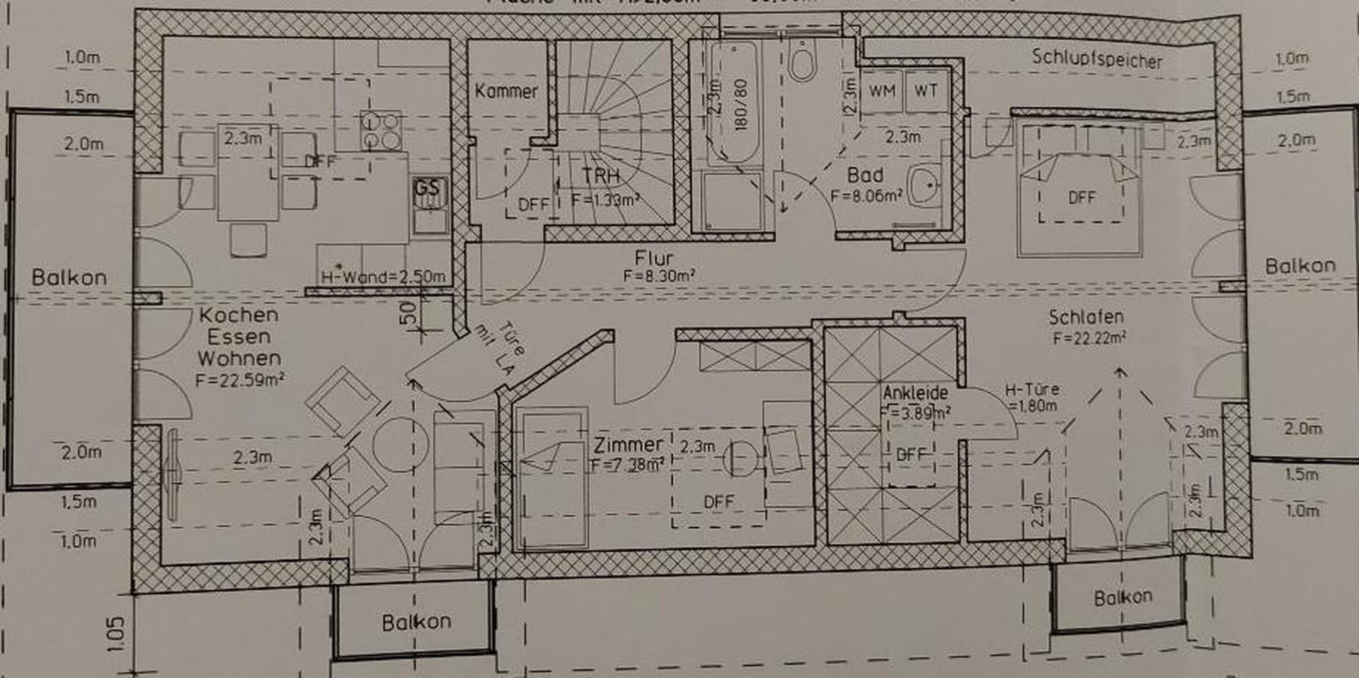 Exklusive, neuwertige 3-Zimmer-Wohnung mit 4 Balkonen und EBK in Wolfratshausen