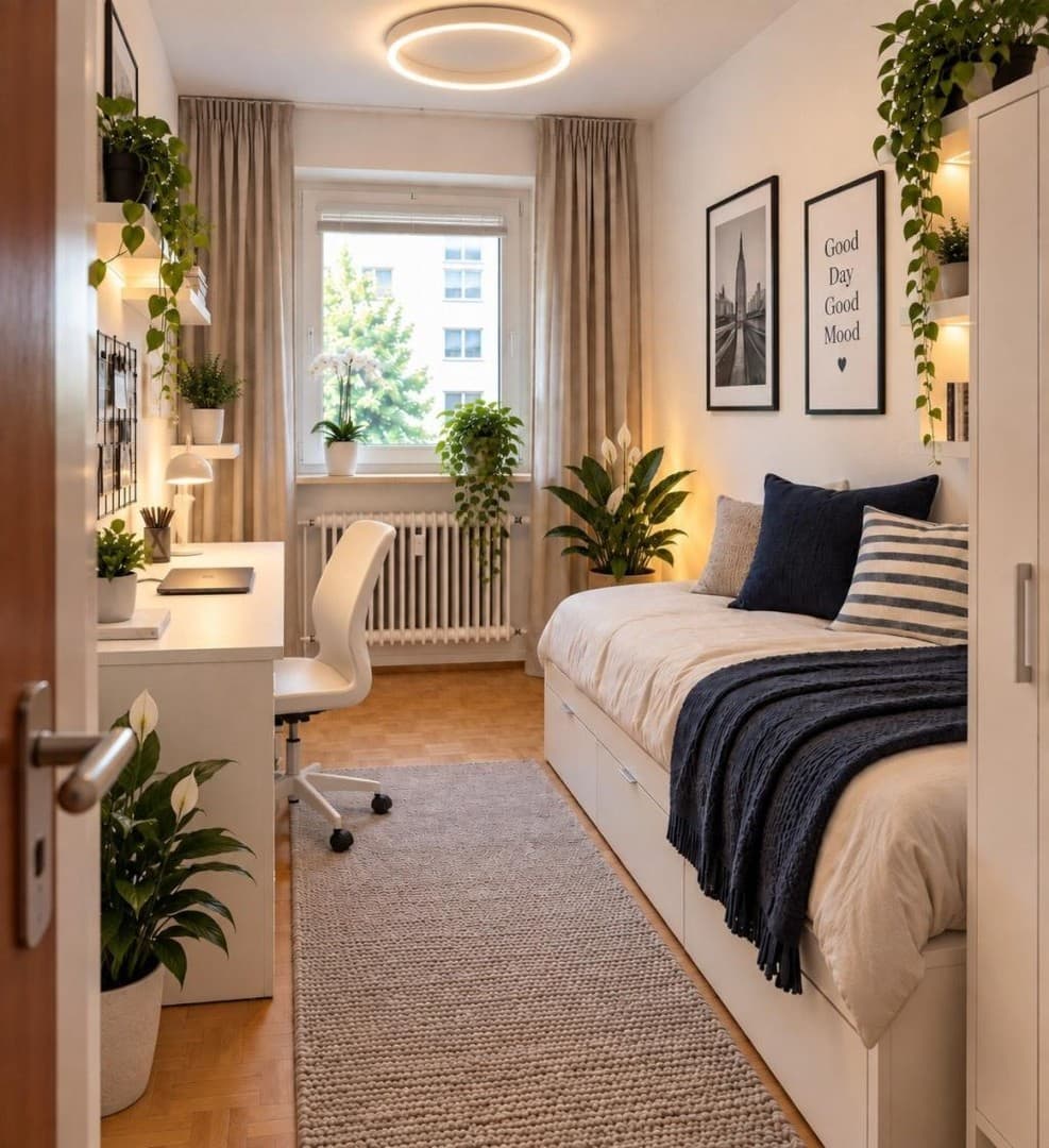 😎 Erstebzug - 13 m² Zimmer mit Möbeln – 17 Min nach Heidelberg – 490 € all-inclusive🍹