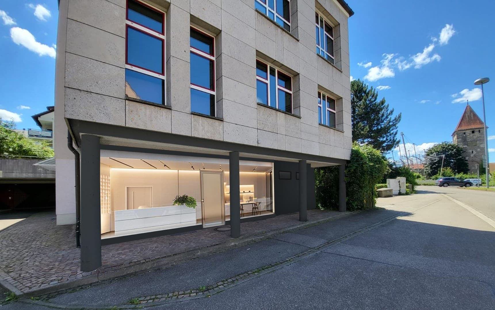 Gewerbefläche EG 90 m² für Automaten, Laden oder Büro | Schwäbisch Gmünd